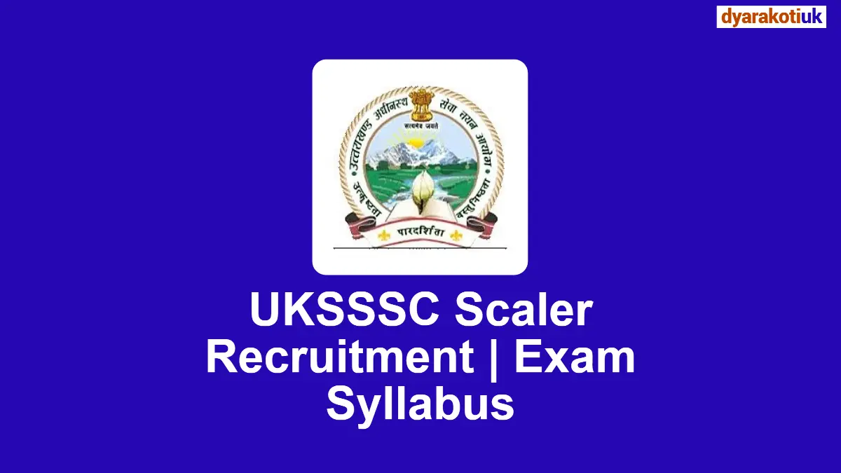 Uksssc Exam Calendar 2025 Uttarakhand 